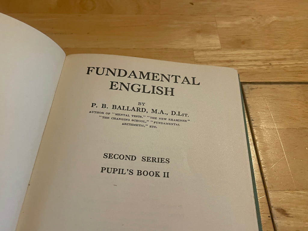 Fundamental English Second Series Book II