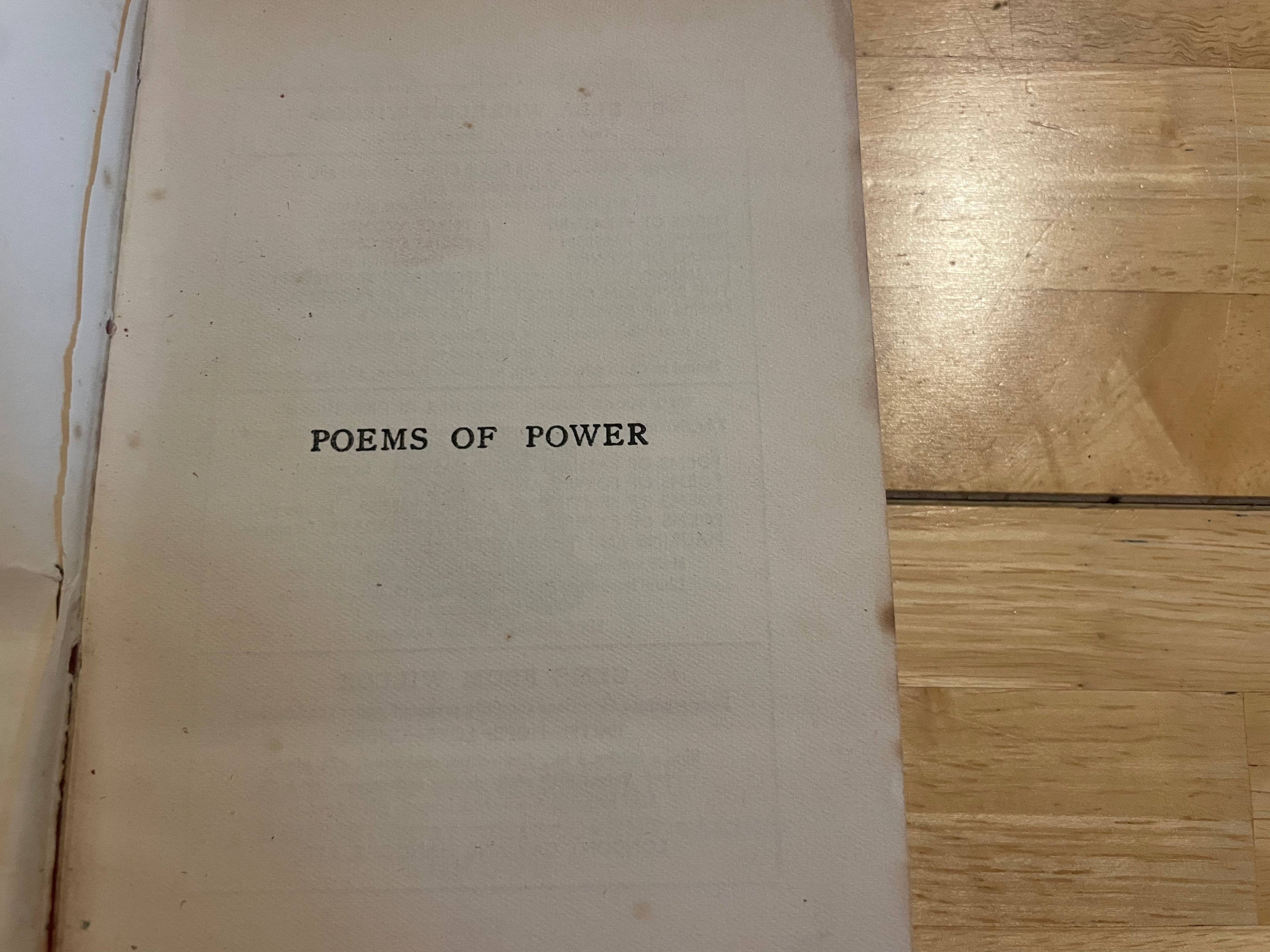 Poems Of Power And Cheer