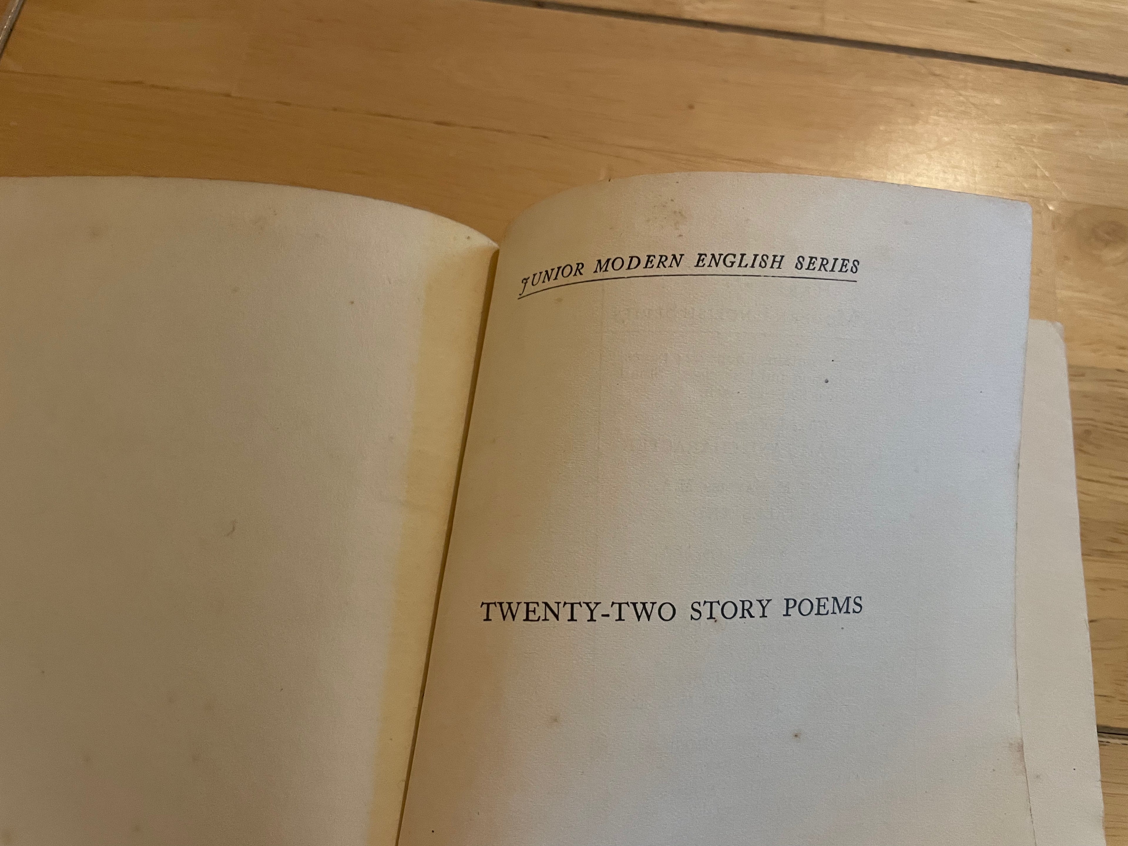 Twenty Two Story Poems