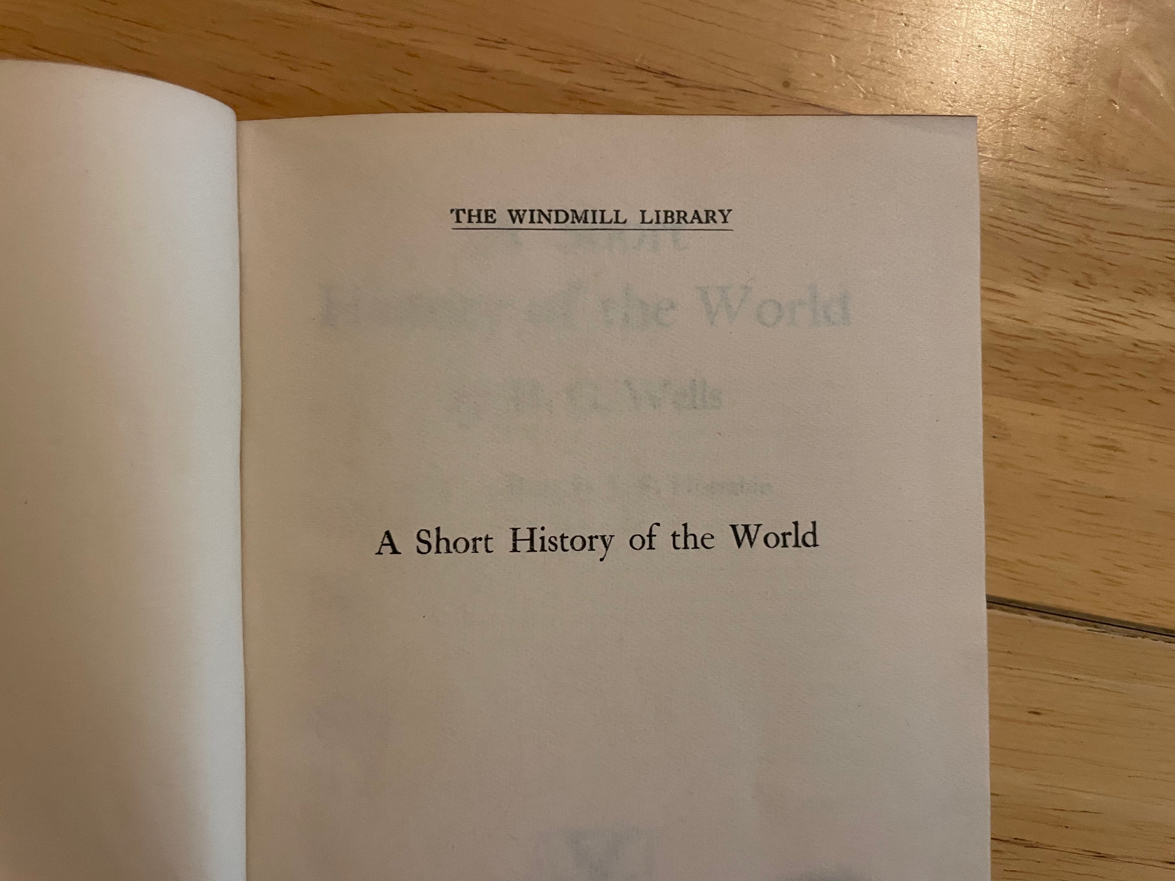A Short History Of The World