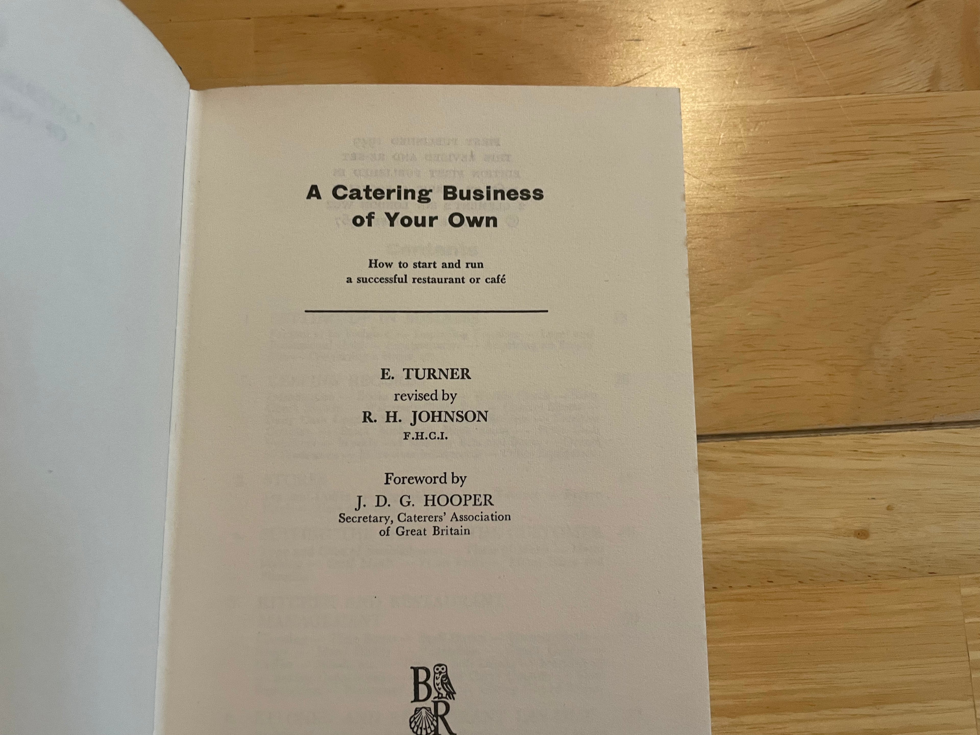A Catering Business Of Your Own - Turner And Johnson