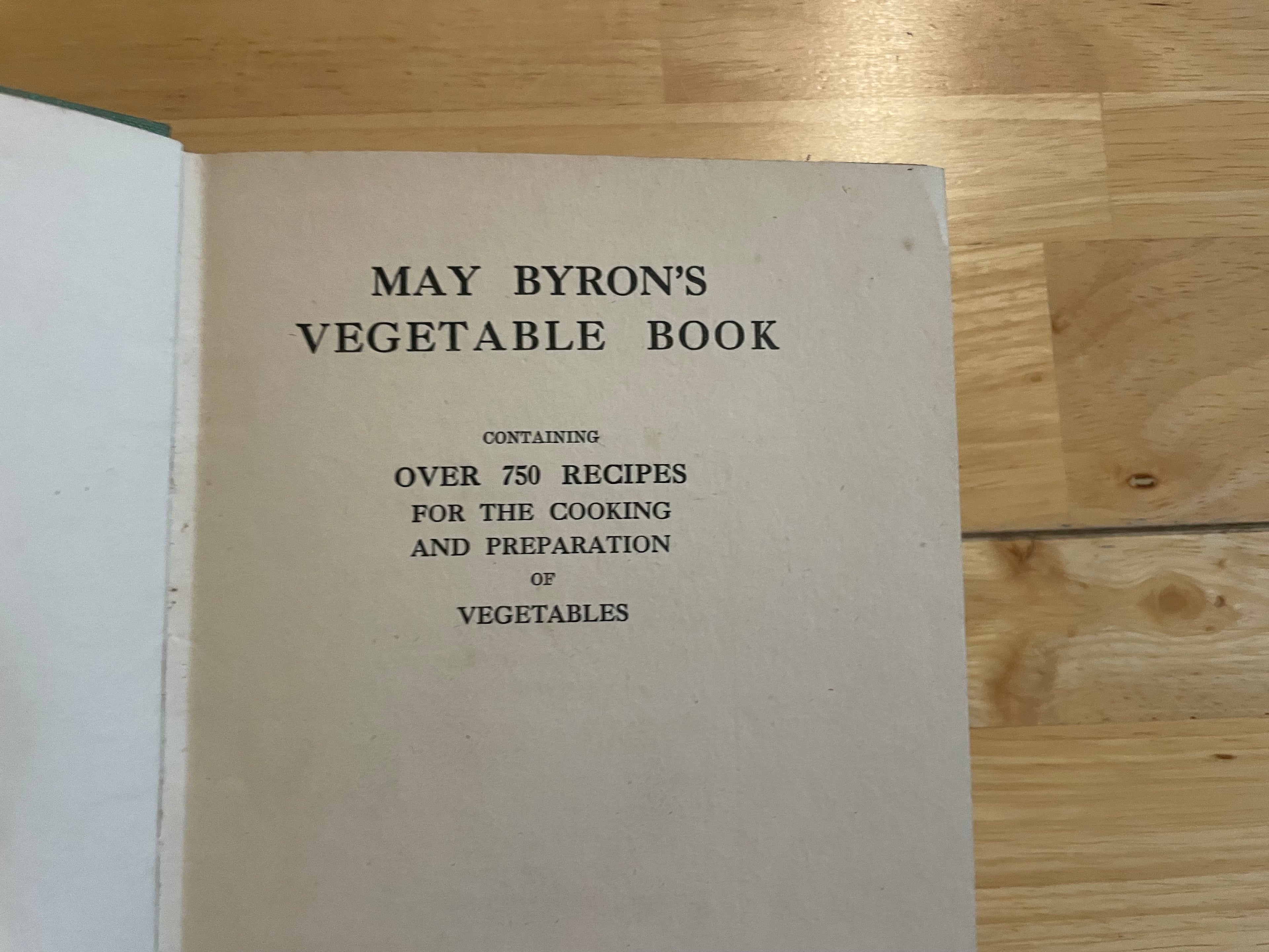 May Byron’s Vegetable Book