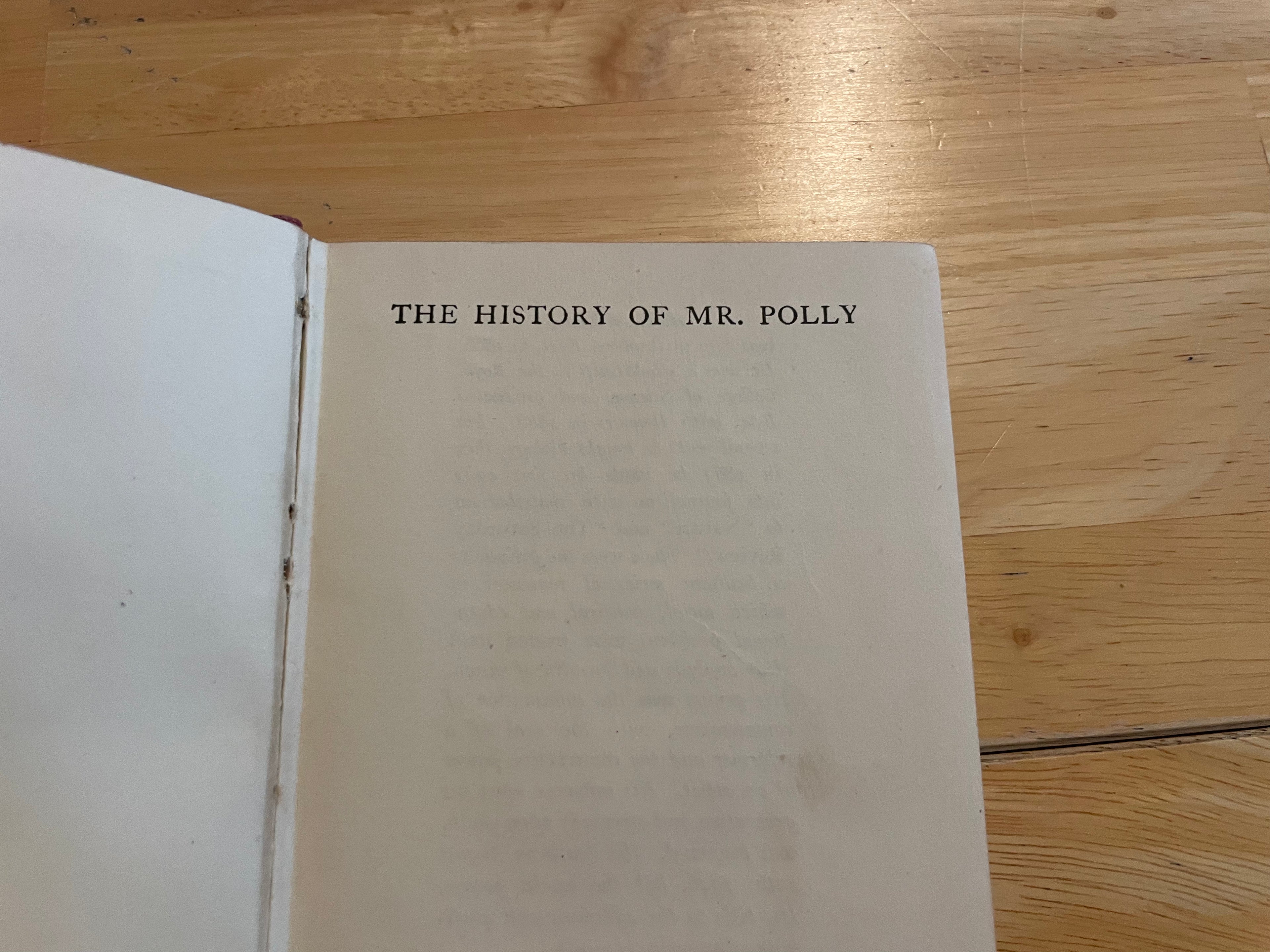 The History Of Mr. Polly - H.G Wells