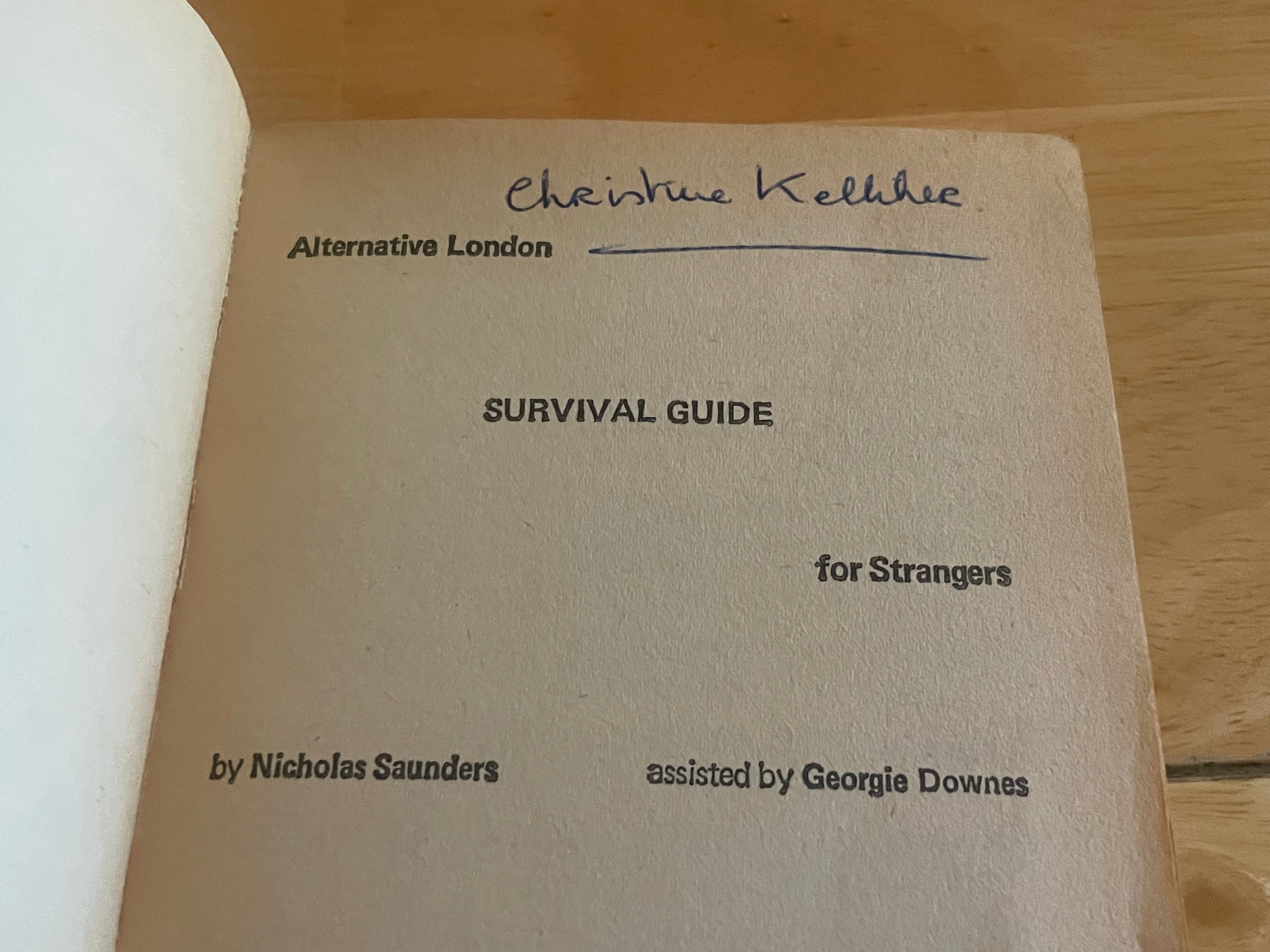 Alternative London, Survival Guide