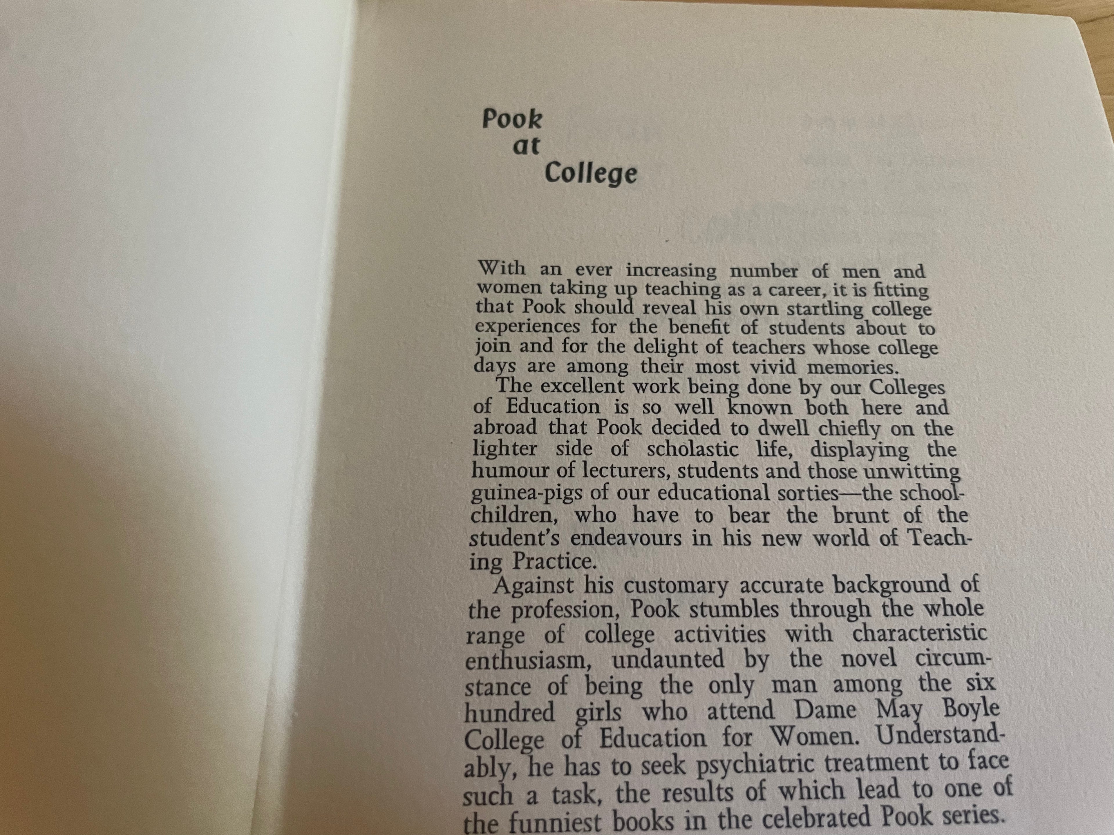 Pook At College