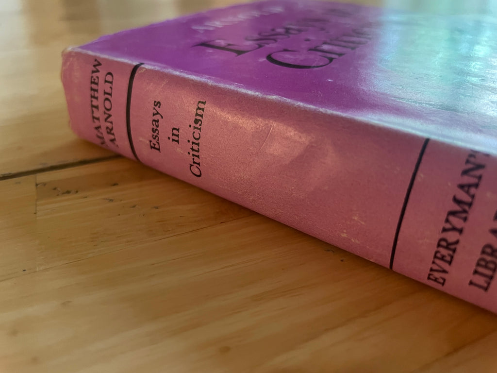 Essays In Criticism - Matthew Arnold